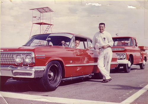 Rex White and Louie Clements with the First-Ever 427 Mystery Car